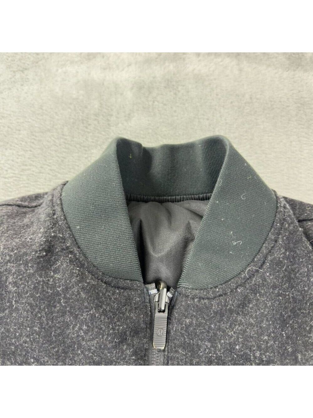 Lululemon Women's Size 8 Roam Far Wool Bomber Reversible - Picture 2 of 8